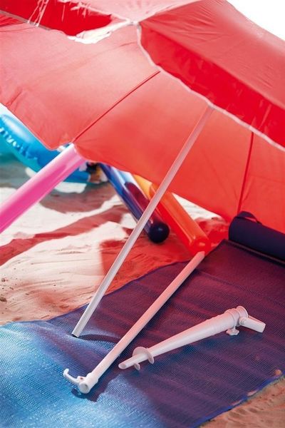 Parasol plażowy KEMER SUNFLOWER Biały zdjęcie 4