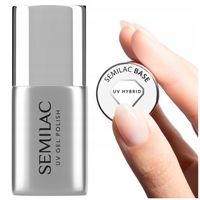 SEMILAC BAZA HYBRYDOWA DO PAZNOKCI PODKŁAD MANICURE PEDICURE - BASE 7ml