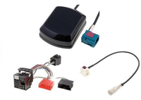 Złacze ISO + adapter antenowy + antena GPS do montażu - AUDI RNS-E pod ISO