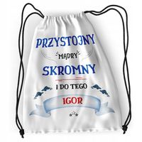 Plecak Dla Igora Sportowy Szkolny Worek Torba Z Nadrukiem Ze Zdjęciem