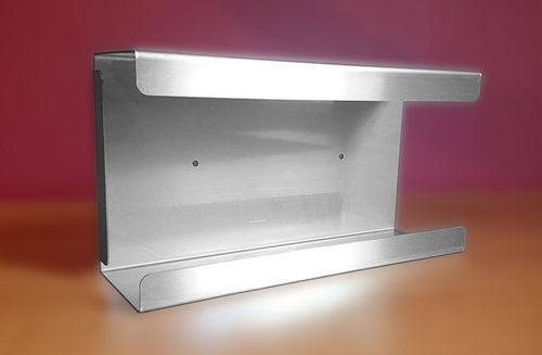 Podajnik (dozownik) na rękawice – pojedynczy INOX, gł. 8 cm, zag. 4 cm na Arena.pl