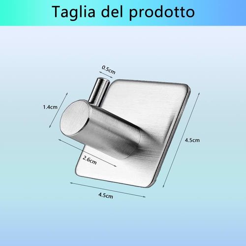 Haczyki Wieszaki Samoprzylepne Srebrne 4 Szt na Arena.pl