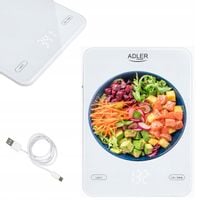 Waga Kuchenna Do 10Kg Usb Aku Adler Ad3177