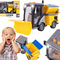 AUTO POJAZD ODŚNIEŻARKA DO ŚNIEGU SPYCHACZ ULICZNY LED DŹWIĘK NA BATERIE