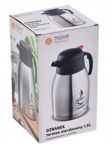 Termos DZBANEK 1,5 L Konferencyjny na Gorące i Zimne napoje Napis na Arena.pl