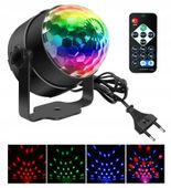 Kula Disco Projektor Dyskotekowy Led Rgb Reflektor Na Imprezę Pilot