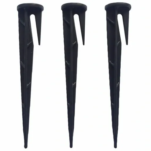 500x Szpilki kotwy kołki śledzie do siatek na krety do robota koszącego zdjęcie 3