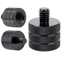 Adapter 3/8" żeński na M6 męski przejściówka aluminiowa do kamer statywów