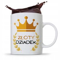 Kubek Prezent Dzień Dziadka Złoty Dziadek Z Nadrukiem Ze Zdjęciem