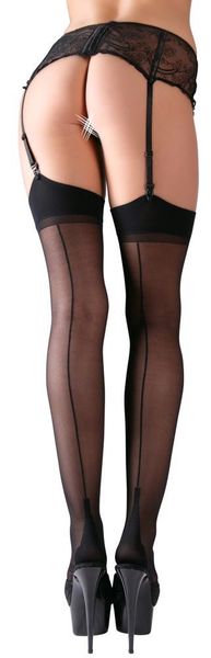 Stockings With Seam Black 2 zdjęcie 2