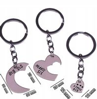 Brelok Trio Sisters Triangle Serce Przyjaciółki