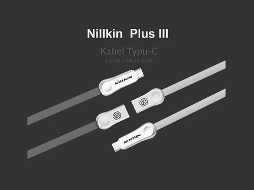 Nillkin Kabel Plus III USB-C Micro USB Typ C Grey na Arena.pl
