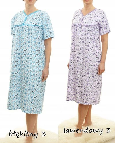 Koszula nocna wygodna PIŻAMA bawełna ELA MEGA PLUS SIZE na Arena.pl