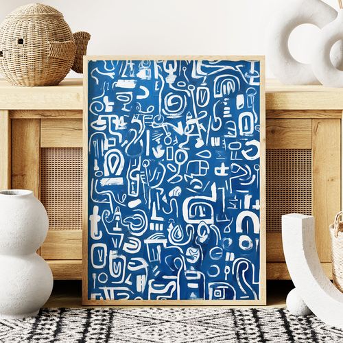 Plakat niebieskie obrazy 30x40 cm na Arena.pl