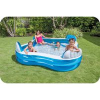 basen dmuchany ogrodowy dmuchany z siedzeniami 229 x 229 x 66 cm intex