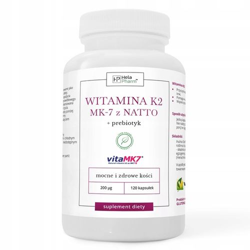 WITAMINA K2 vitaMK7 z NATTO 200µg KOŚCI 120 na Arena.pl