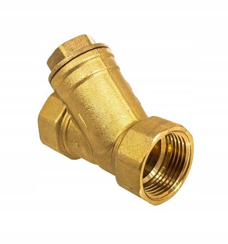 FILTR SKOŚNY SIATKOWY MOSIĘŻNY DO WODY 1" CAL DN25 TMAX 120°C SOLIDNY MOCNY na Arena.pl