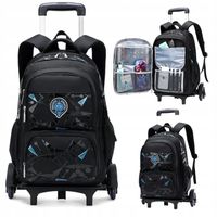 PLECAK SZKOLNY TORNISTER NA KÓŁKACH WALIZKA DLA DZIECI DLA CHŁOPCA POJEMNY