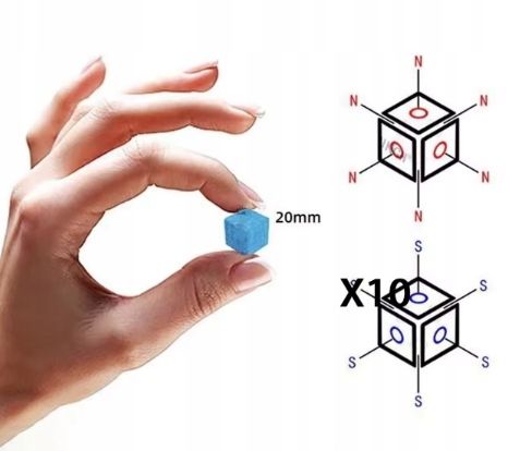 KLOCKI MAGNETYCZNE KLOCKI SZEŚCIANY 100 KLOCKÓW na Arena.pl