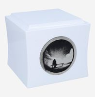 Samotność - symboliczna urna kremacyjna Biała
