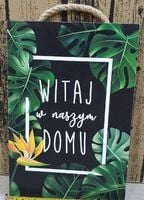 tabliczka/obraz do zawieszenia 20x30  witaj w naszym domu
