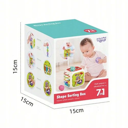 SENSORYCZNA EDUKACYJNA KOSTKA AKTYWNOŚCI DLA NIEMOWLĄT WOOPIE BABY na Arena.pl