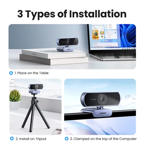 kamera internetowa ugreen cm678 usb hd - szara na Arena.pl