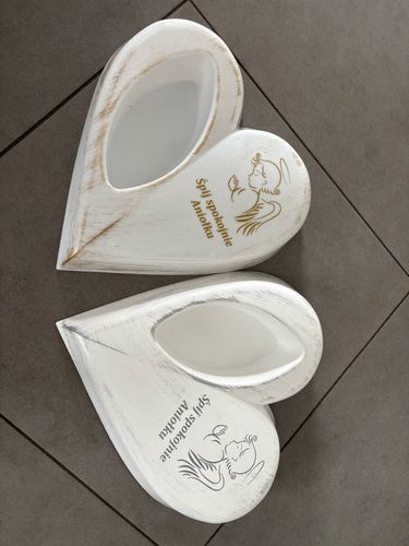 SERCE na grób dziecka Anioł Doniczka wiązanka stroik na cmentarz Aniołek na Arena.pl