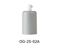 OPRAWKA E27 OSŁONKA DEKORACYJNA METALOWA JASNY SZARY + BIAŁY HAMULEC