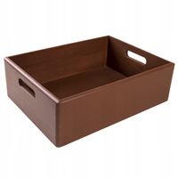 Skrzynka drewniana pudełko brązowe 40x30x13 cm