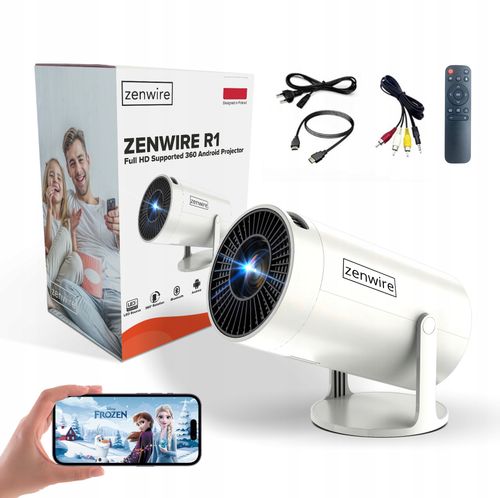 Projektor Zenwire KPROR1 LED HD Ready Wi-Fi Bluetooth Android na Arena.pl