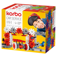 KORBO KLOCKI KONSTRUKCYJNE CAR SERVICE 119 el.