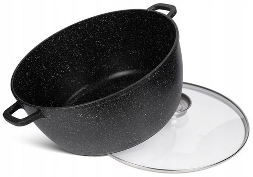 KOMPLET GARNKÓW MARMUROWYCH PATELNIA ZESTAW GARNKI INDUKCJA na Arena.pl