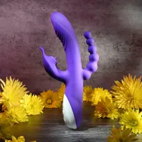 evolved lick me triple stimulator fioletowy 3-silnikowy silikonowy model