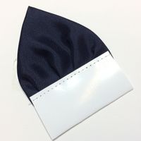 Granatowa ciemna poszetka trójkątna "Wypustka"