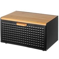 chlebak stalowy z drewnianą pokrywą 2707