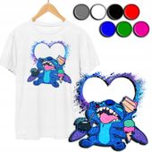 KOSZULKA DZIECIĘCA T-SHIRT Z NADRUKIEM - STICH STICZ KOLORY - XL 158-164