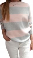 COCOMORE Sweter Pasy Szary + Różowy NEW