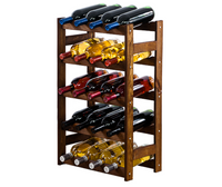 Emaga Drewniany regał na wino RW-1 /20 butelek/ Brązowy