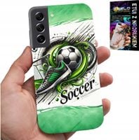 ETUI DO SAMSUNG GALAXY S22 PLUS - PIŁKA NOŻNA, FOOTBALL PIŁKA CASE + SZKŁO