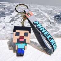 Na Stanie Minecraft Duża Kolekcja 3D Silikonowe Breloczki Zestaw Creeper Steve – BX1713-1P / 1 Set