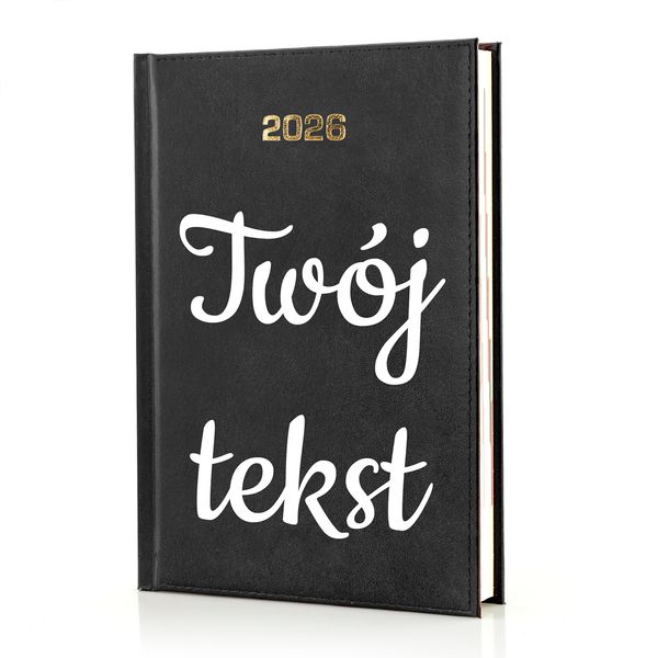 Kalendarz książkowy 2026 + GRAWER twojego dowolnego tekstu zdjęcie 1
