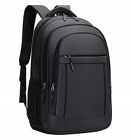 Plecak Męski do Pracy Szkoły SZKOLNY Na Laptopa Wodoodporny SZARY DUŻY