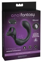pipedream anal fantasy elite taint-alizer czarny, z pilotem, silikon