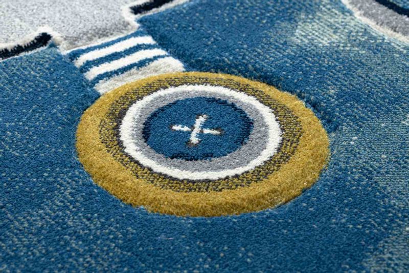 RUG/LU/TINIES/HELICOPTER/BLUE/80x150 zdjęcie 3