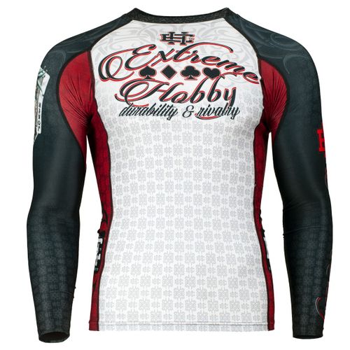 Longsleeve rashguard KILLERCARDS Rozmiar - M, Kolor - BIAŁY na Arena.pl