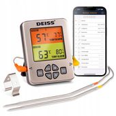 Deiss PRO Termometr kuchenny cyfrowy do mięsa, grilla, 2 sondy, bluetooth