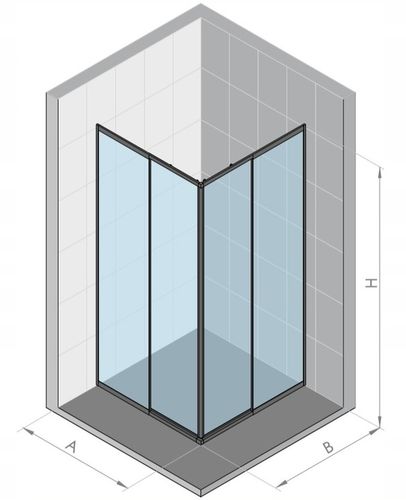 kabina prysznicowa kwadratowa 80x80 biała PLEKSA na Arena.pl