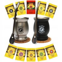 Zestaw Yerba Mate Green 10x50g dla dwojga Termomate Stell Kubek na yerbę x2