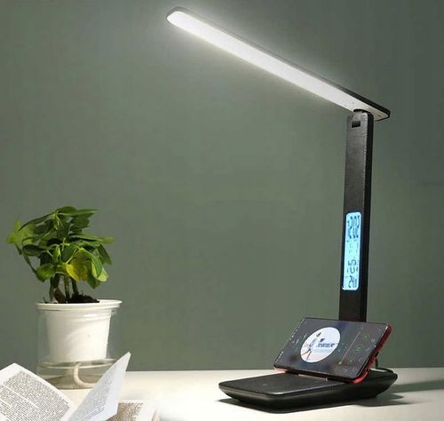 Lampka biurkowa LED lampa na biurko WYŚWIETLACZ LED Zegar Data 5 na Arena.pl